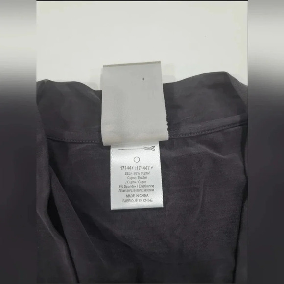 Anthropologie Dolan Cupro Gray Long Sleeve Swing Dress Size small - Picture 9 of 9